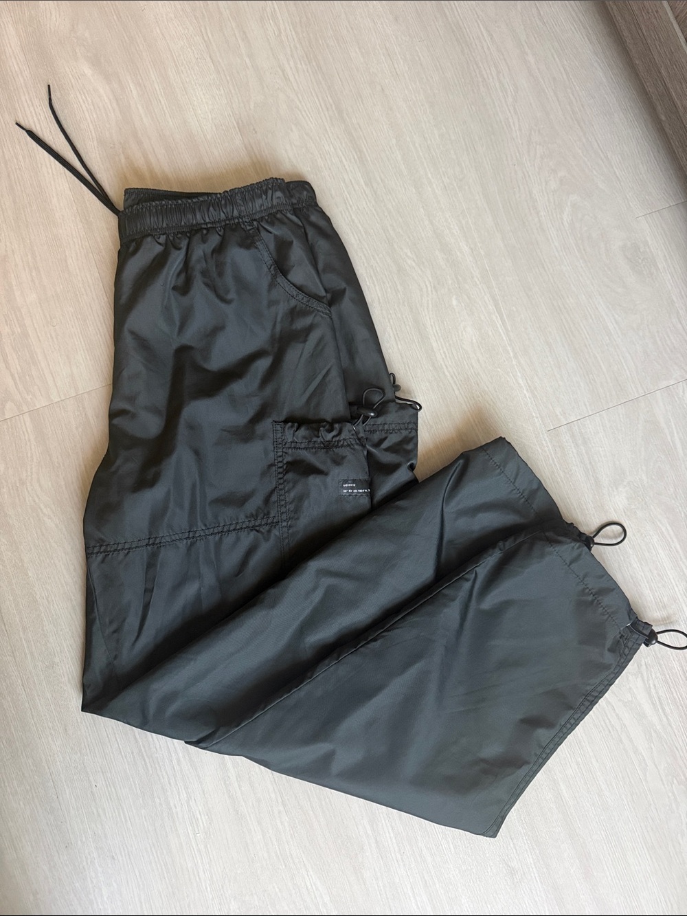 Urban Outfitters Black Nylon Jogger Pants